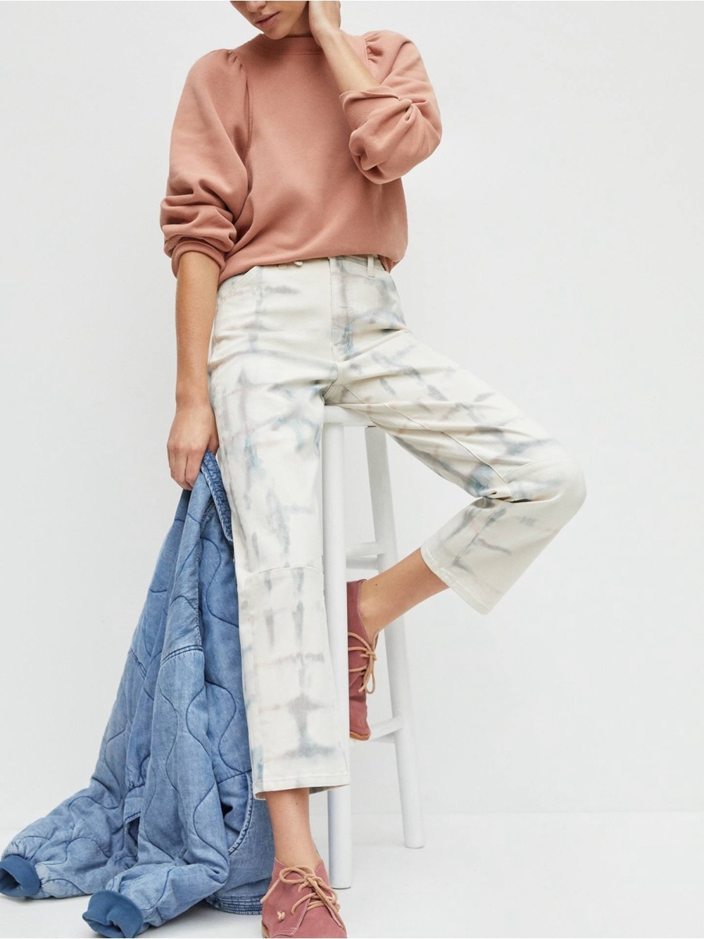 Pilcro Ultra High-Rise Relaxed Carpenter Jeans - Size 32 - Picture 1 of 11